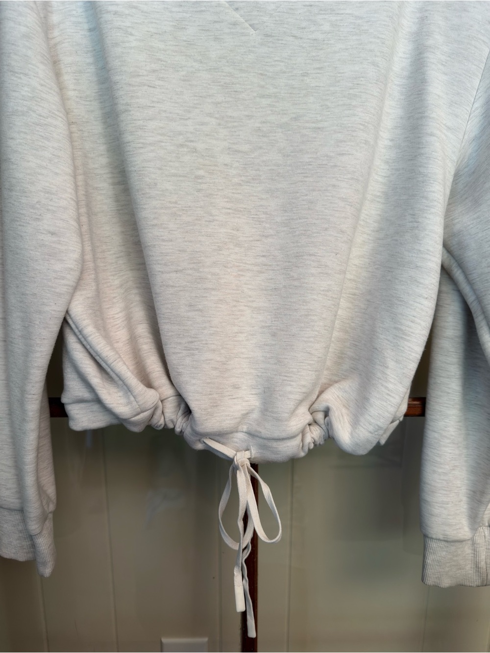 Varley Women’s Betsy Sweat DoubleSoft Oversized Sweatshirt Ivory Marl Size Large - Picture 8 of 13